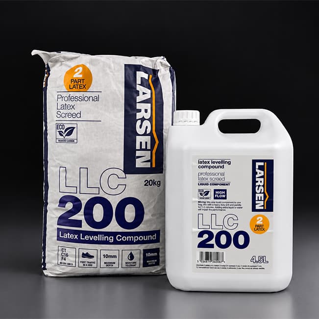 Larsen LLC 200 Eco Latex Levelling Compound – 20kg + 4.5L, product